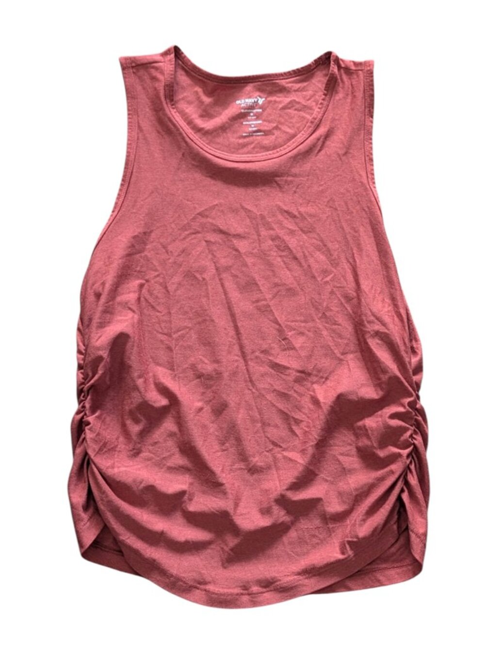 Old Navy CloudMotion Ruched Side Muscle Tank Top